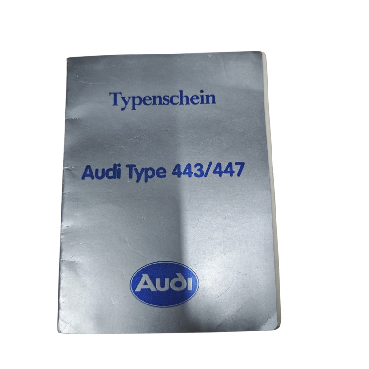 österreichischer Typenschein für einen Audi Typ 443 / 447  Audi 100 bzw. Audi 20