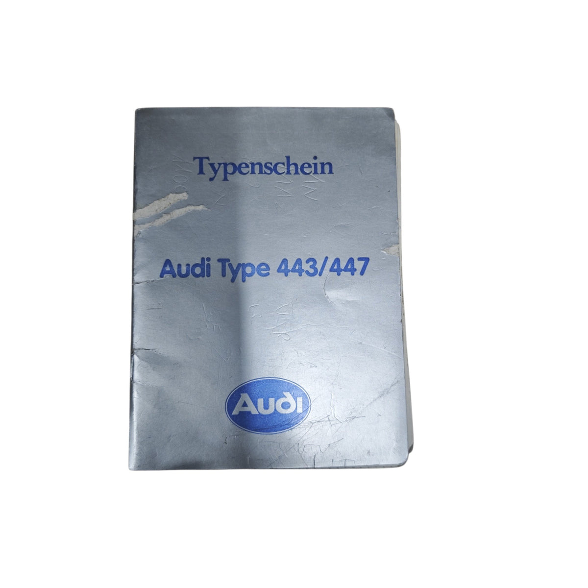 österreichischer Typenschein für einen Audi Typ 443 / 447  Audi 100 bzw. Audi 200