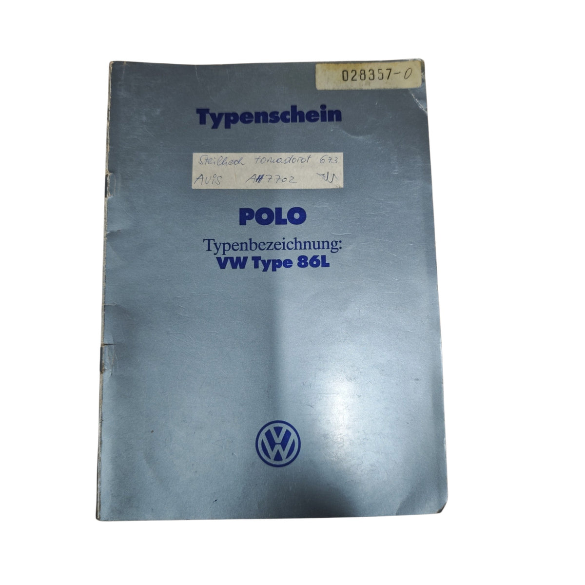 österreichischen Typenschein für einen VW Polo Typ 86L