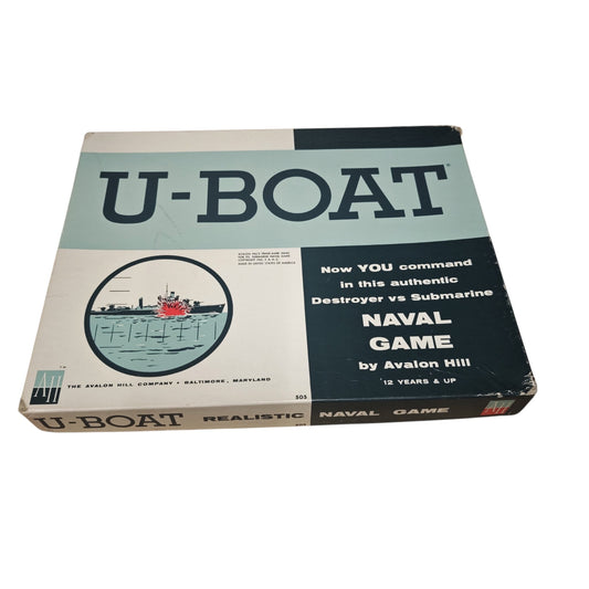 Brettspiel U-Boat von The Avalon Hill Game Co., das ursprünglich 1959 von Charles S. Roberts
