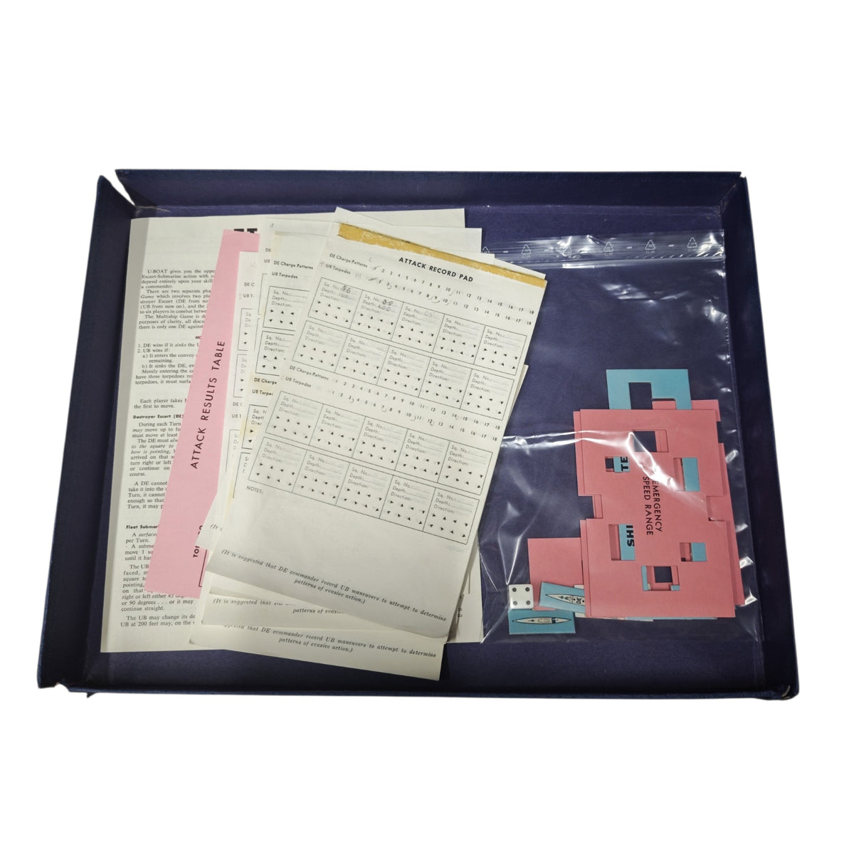 Brettspiel U-Boat von The Avalon Hill Game Co., das ursprünglich 1959 von Charles S. Roberts