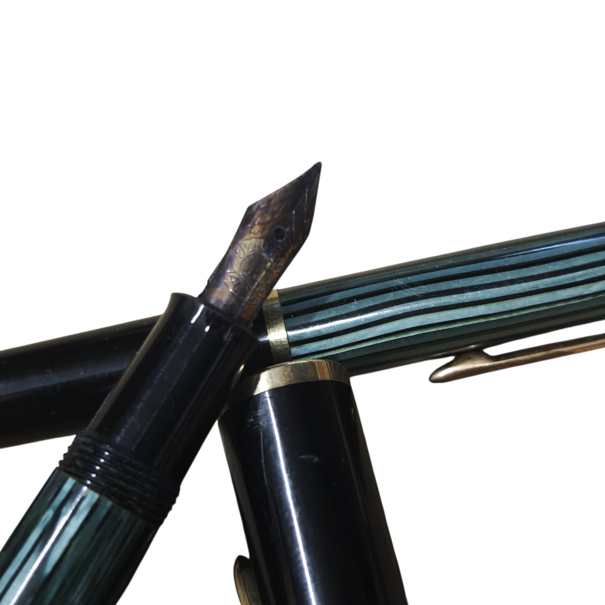 Schreibset Pelikan 1950er 1960er Kolbenfüllfederhalter (Modell 140) Kugelschreiber (Modell 355)