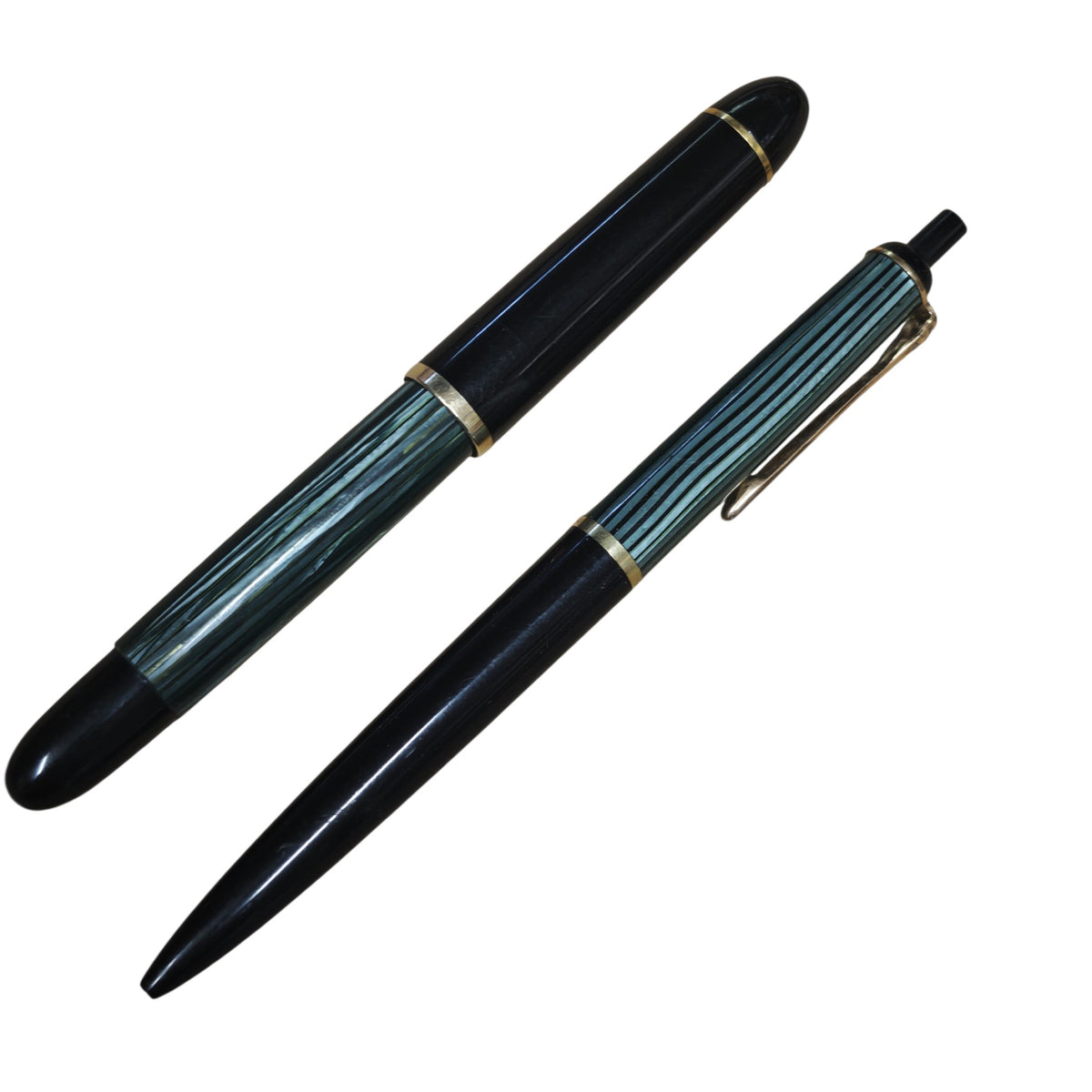 Schreibset Pelikan 1950er 1960er Kolbenfüllfederhalter (Modell 140) Kugelschreiber (Modell 355)
