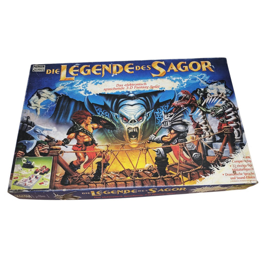 Brettspiel Die Legende des Sagor von Parker aus dem Jahr 1993 Nicht Komplett !! Ersatzteilspender !!