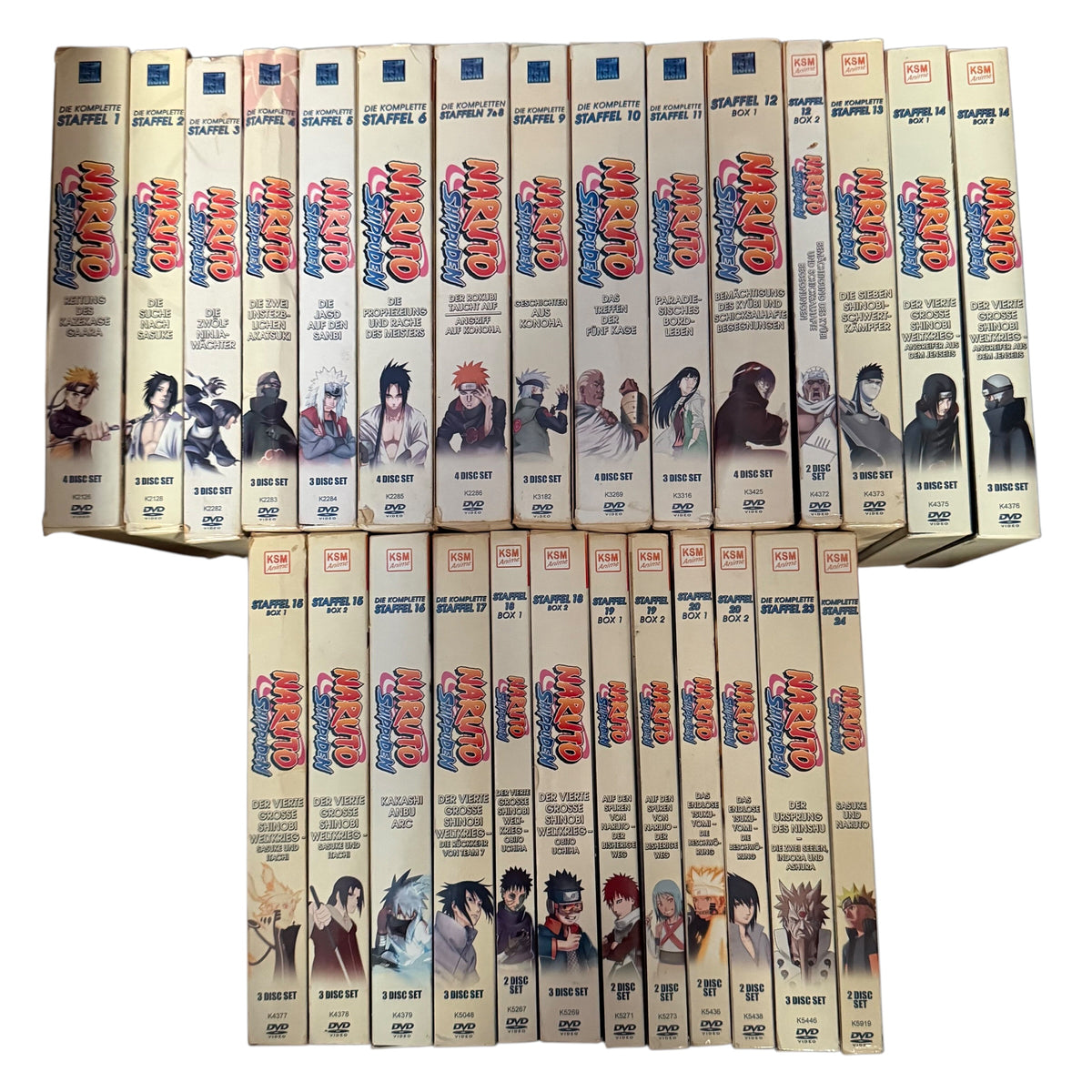 Naruto Shippuden Staffeln 1-24 Nr 21 und 22 fehlen
