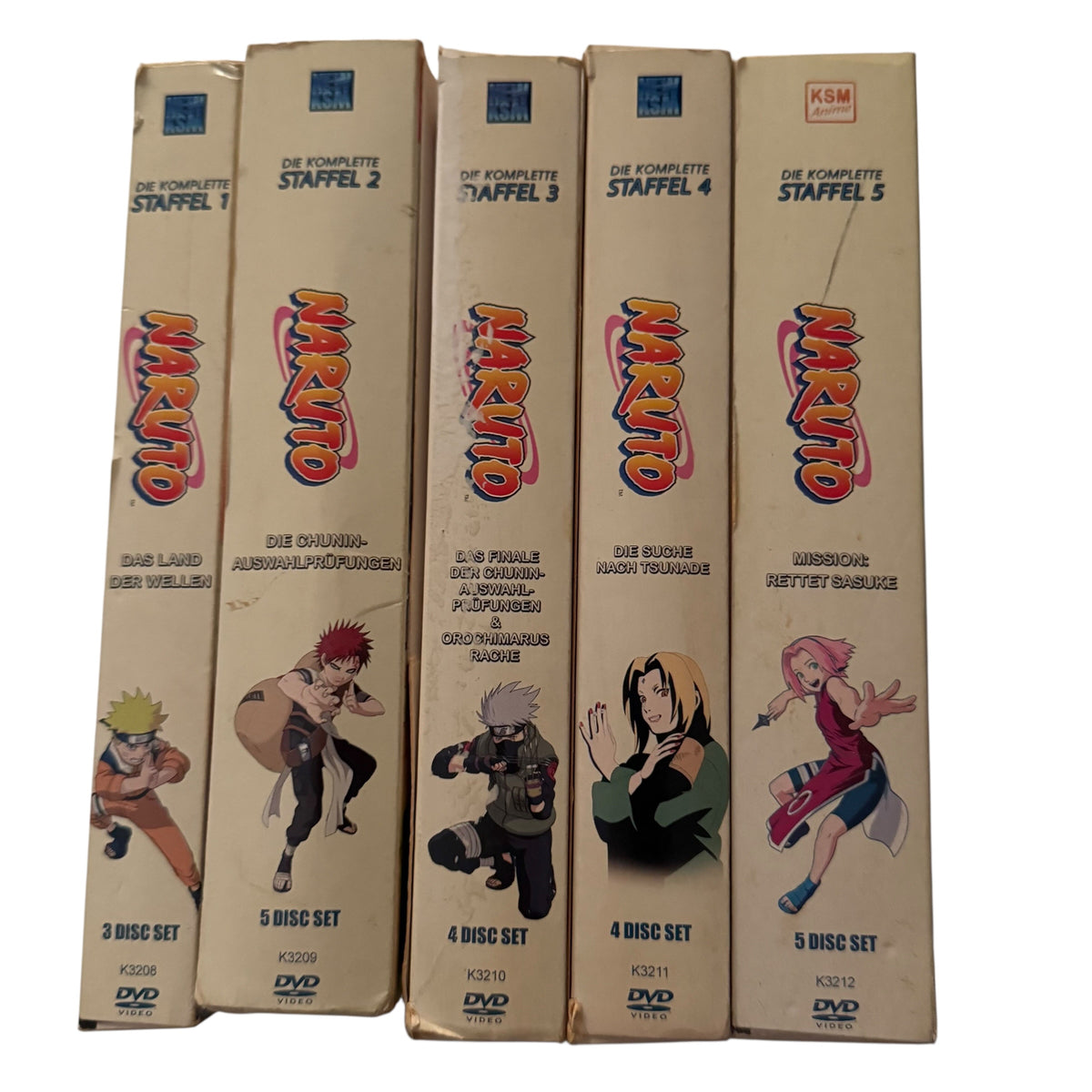 Naruto Das Land der Wellen Staffel 1-5 DVDs