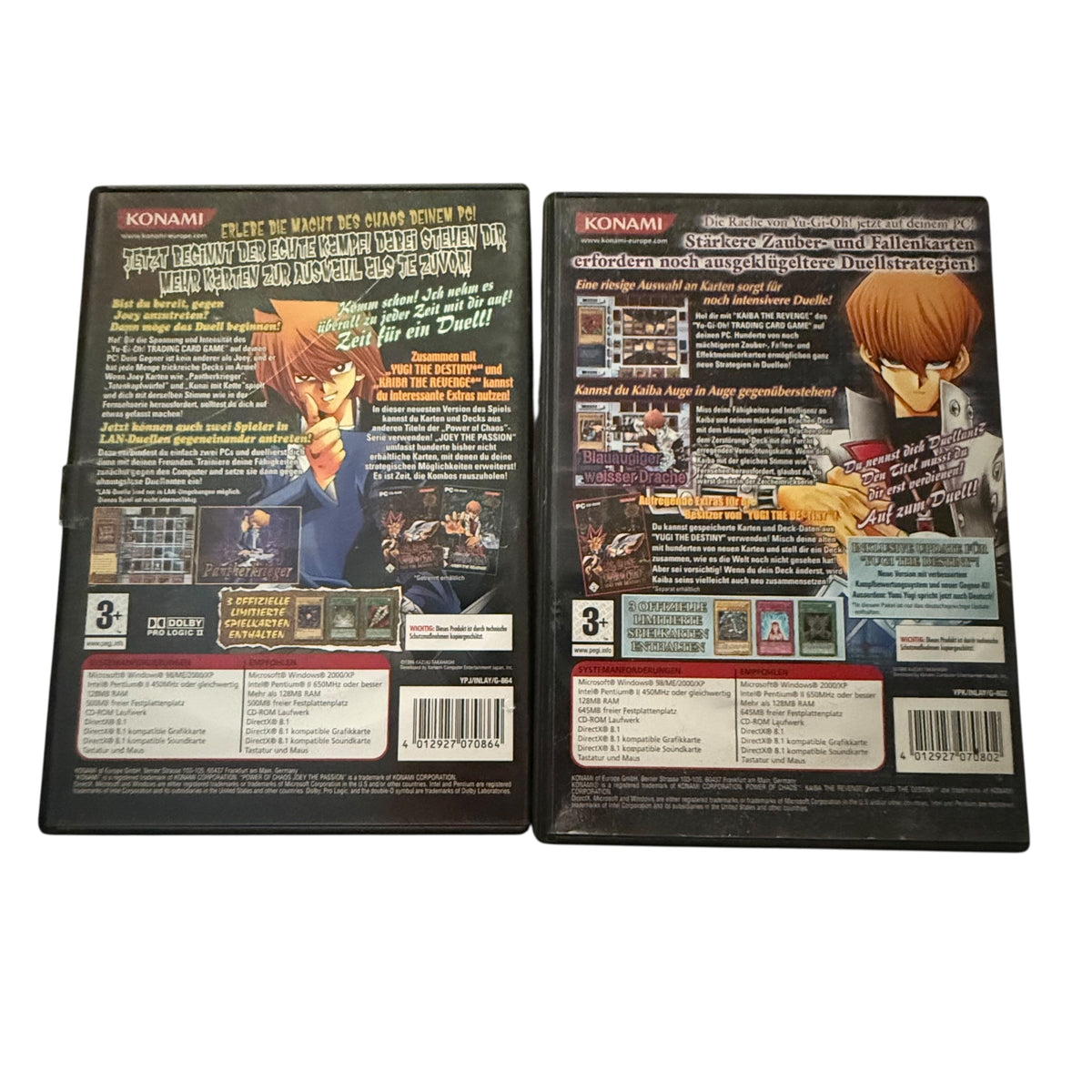 YU-GI-Oh ! Power of Cards Joey the Passion Kaiba the Revenge 2 PC Spiele