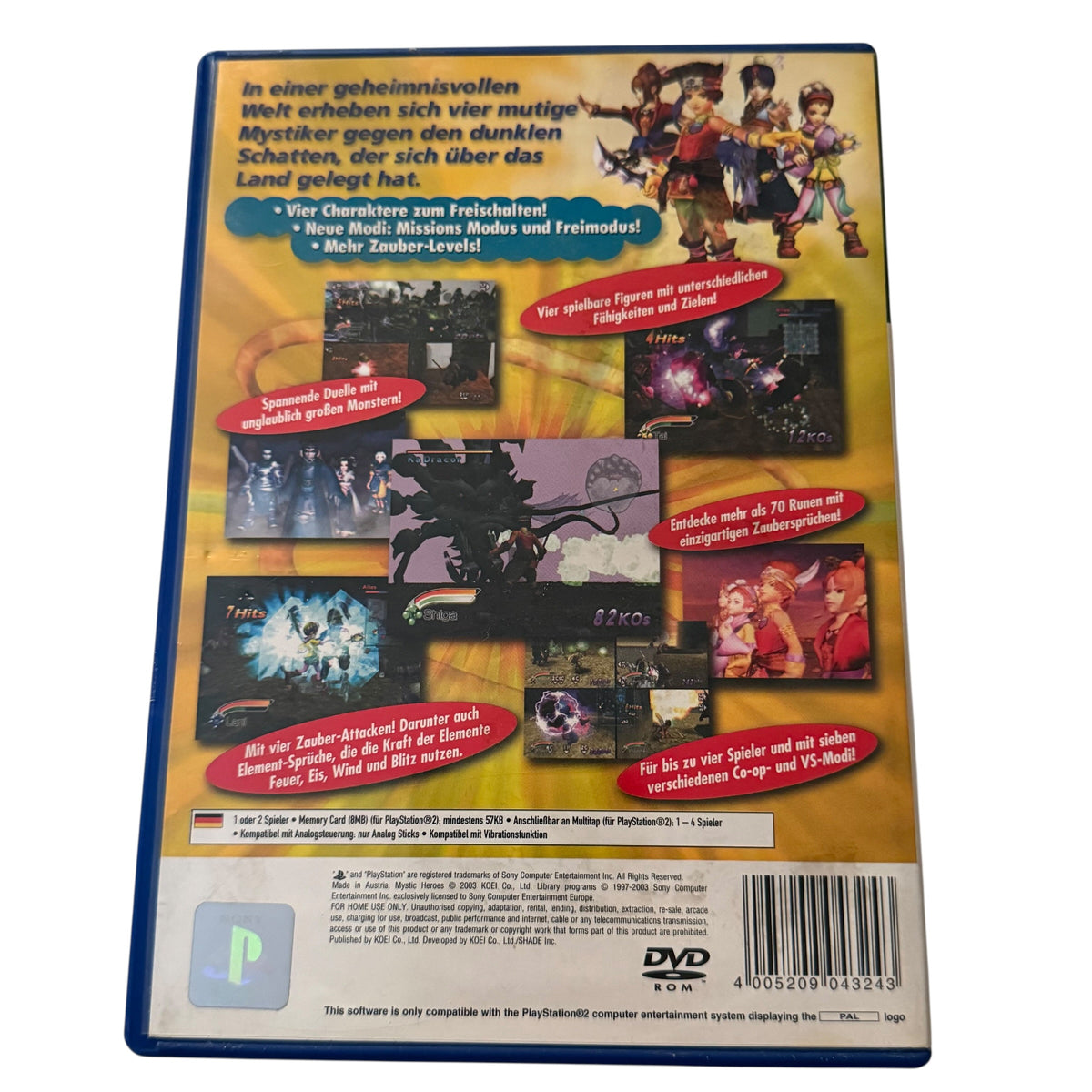 Mystic Heroes PlayStation 2 PS2
