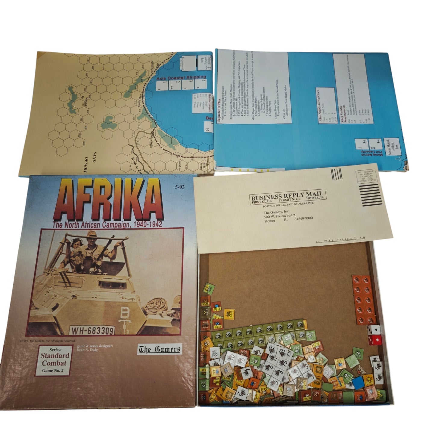 Afrika: The North African Campaign, 1940-1942“, ein Wargame von The Gamers aus dem Jahr 1993.