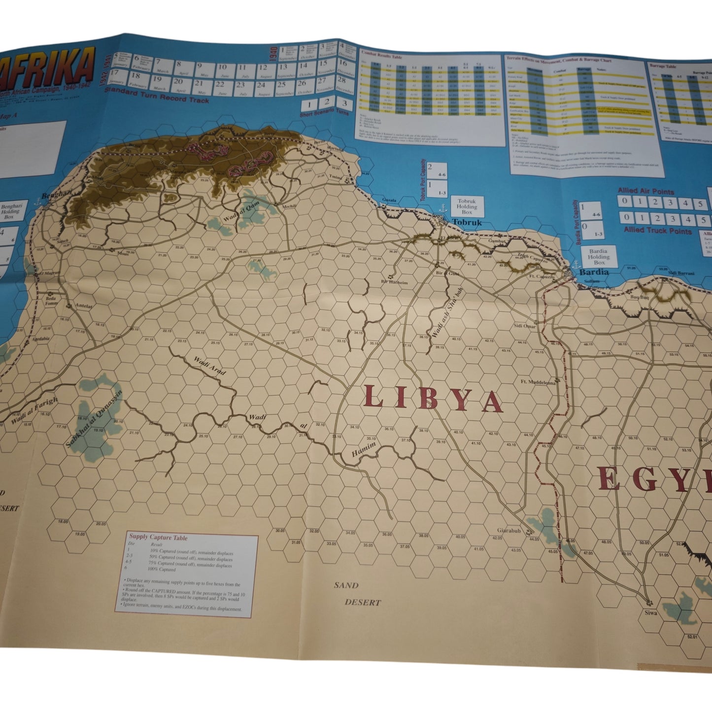 Afrika: The North African Campaign, 1940-1942“, ein Wargame von The Gamers aus dem Jahr 1993.