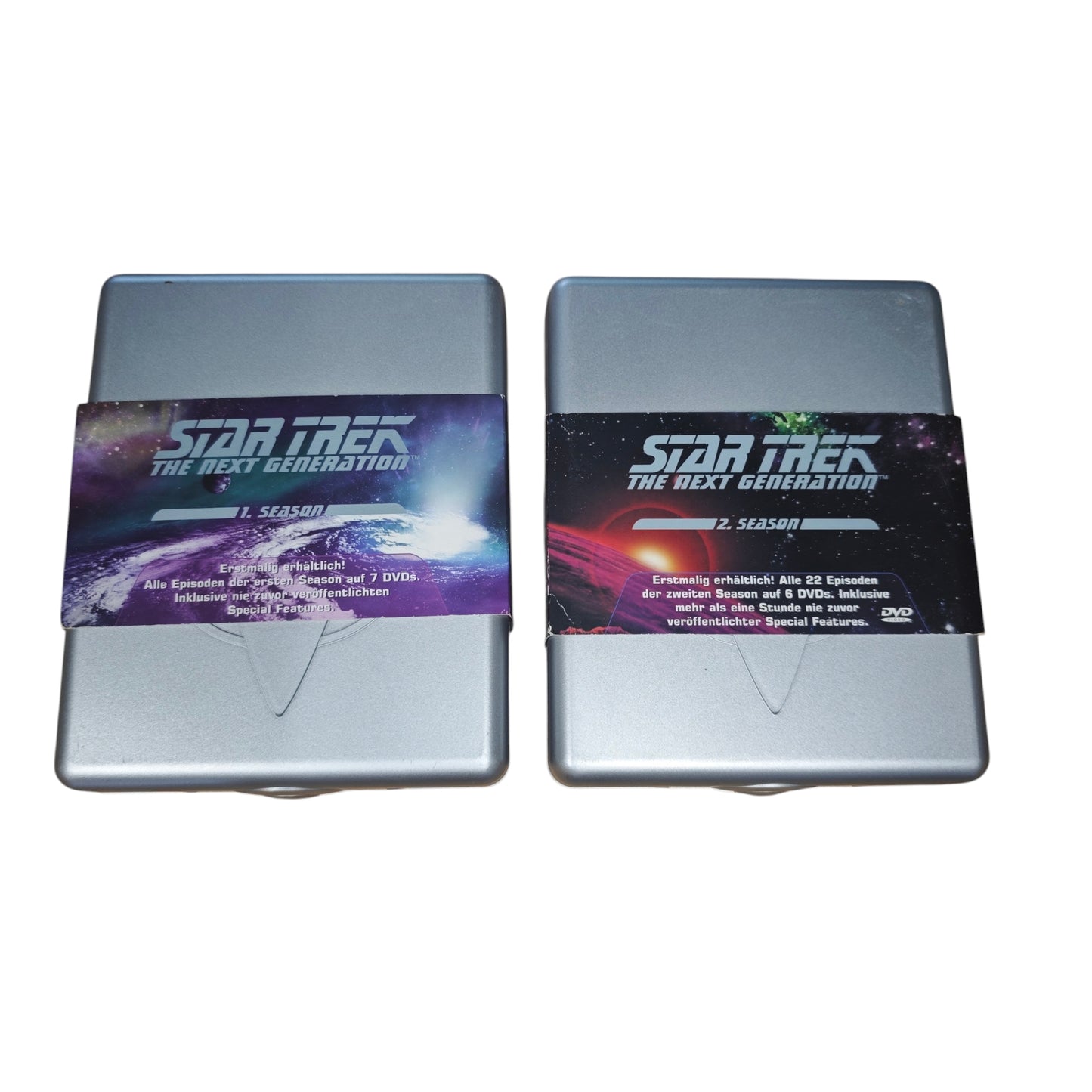 Star Trek: The Next Generation DVD-Boxen der 1. und 2. Staffel