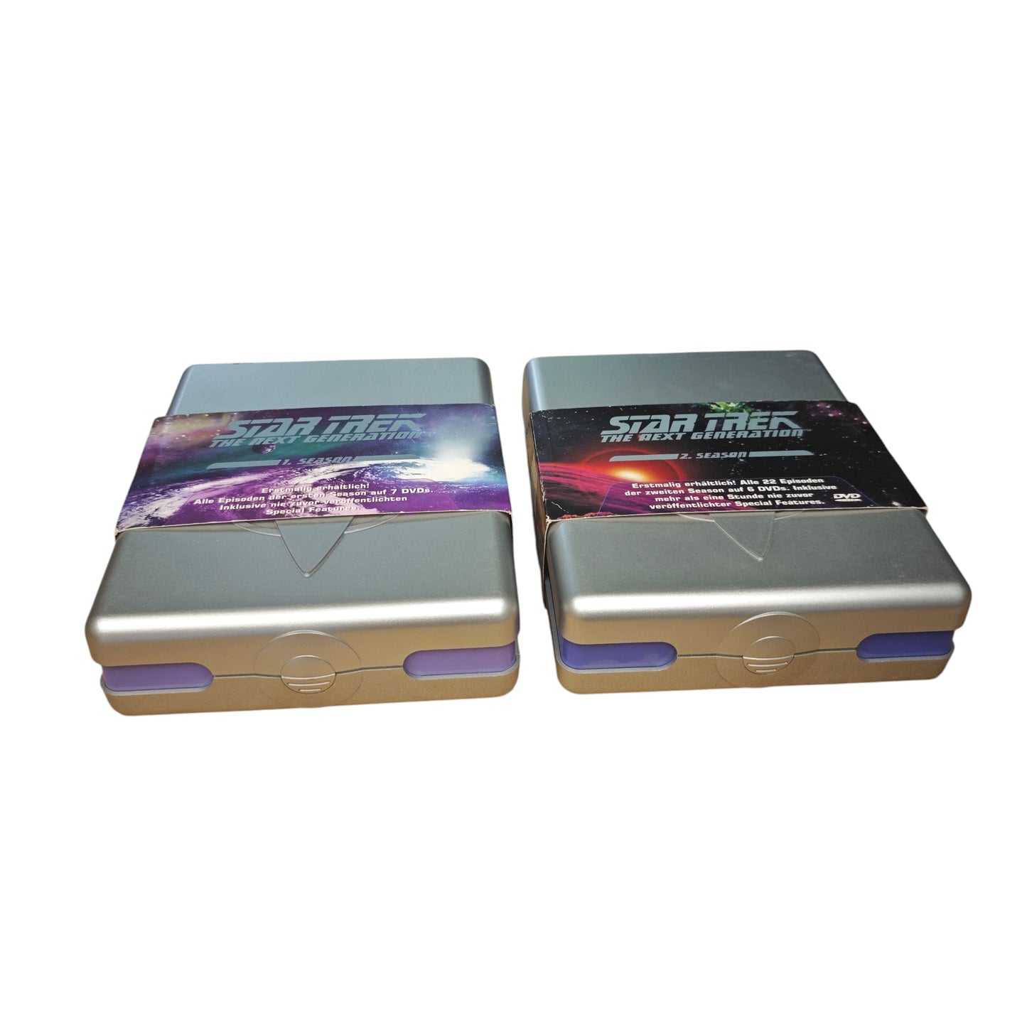 Star Trek: The Next Generation DVD-Boxen der 1. und 2. Staffel