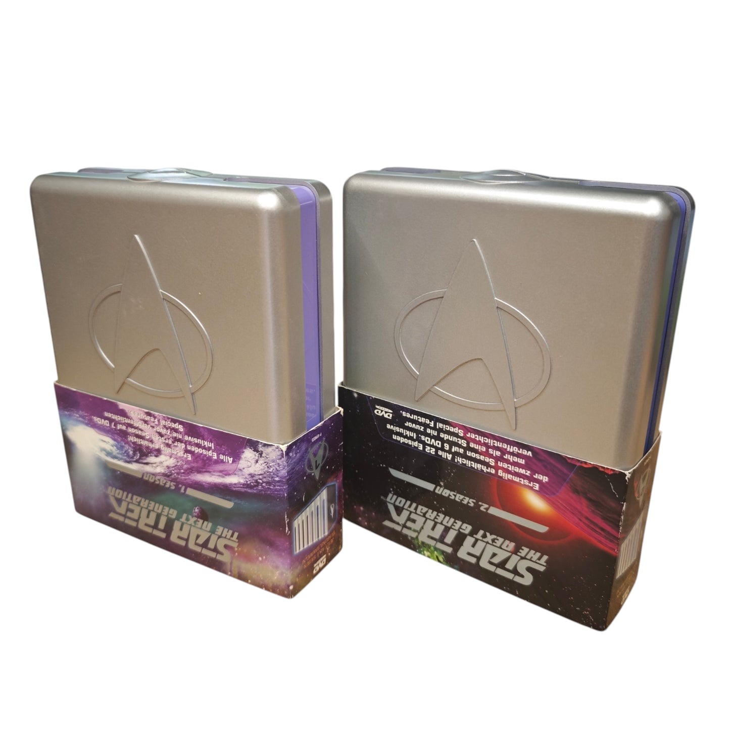 Star Trek: The Next Generation DVD-Boxen der 1. und 2. Staffel