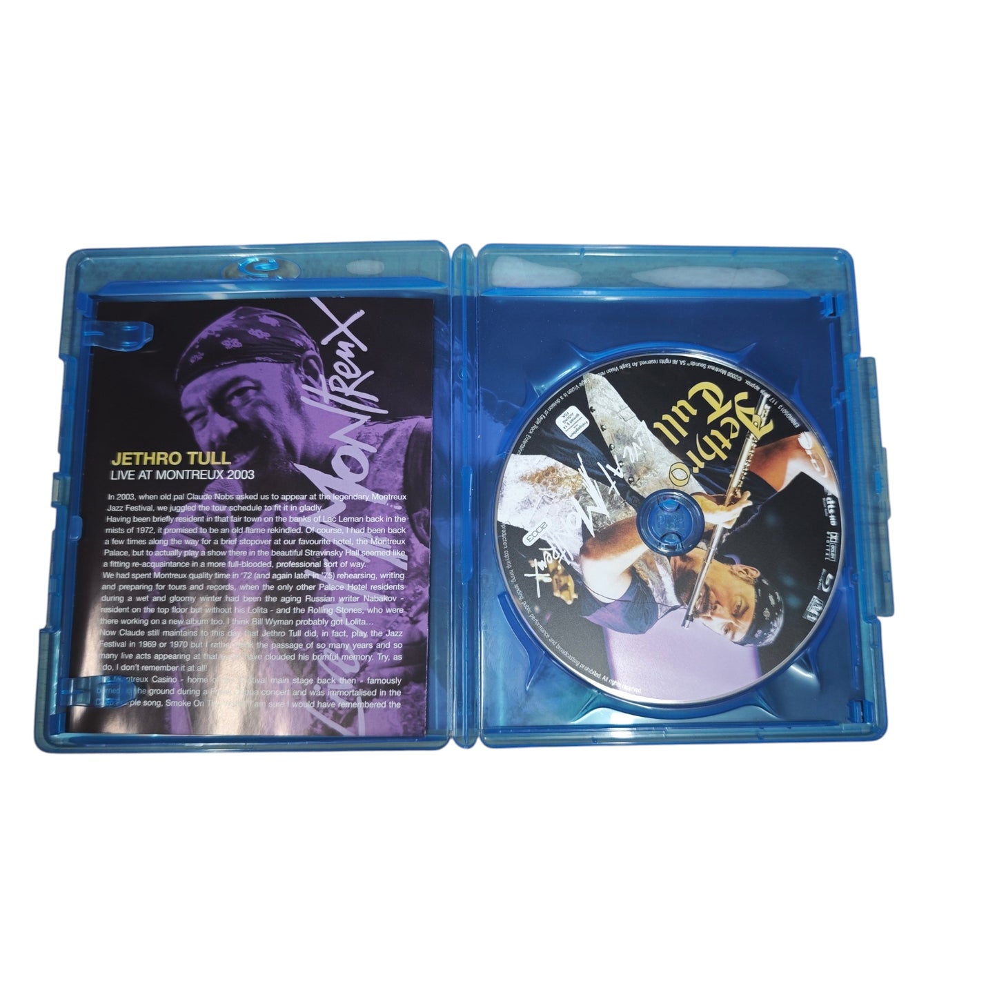 Blu-ray das Konzert Live at Montreux 2003 der britischen Rockband Jethro Tull.