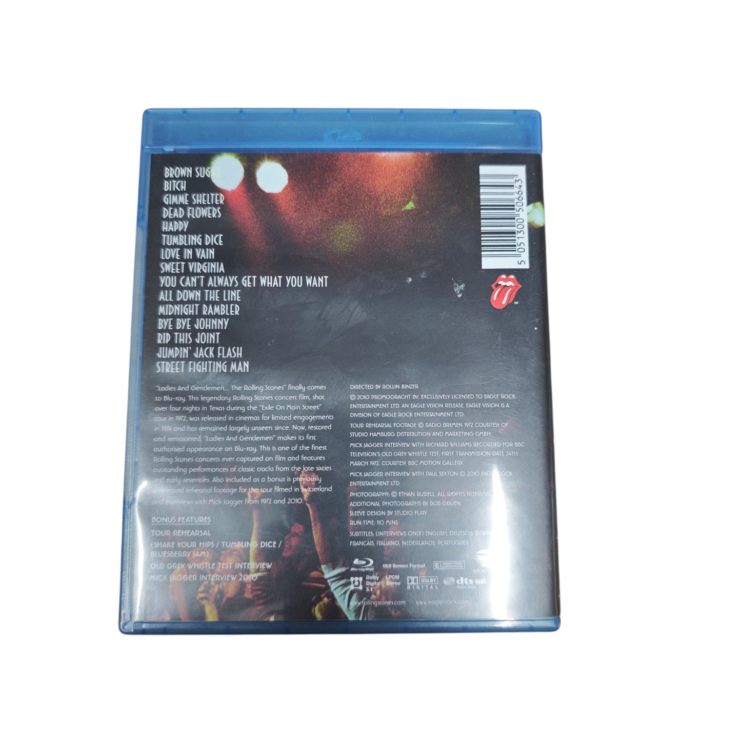Blu-ray-Veröffentlichung des Konzertfilms „Ladies & Gentlemen“ von The Rolling Stones.