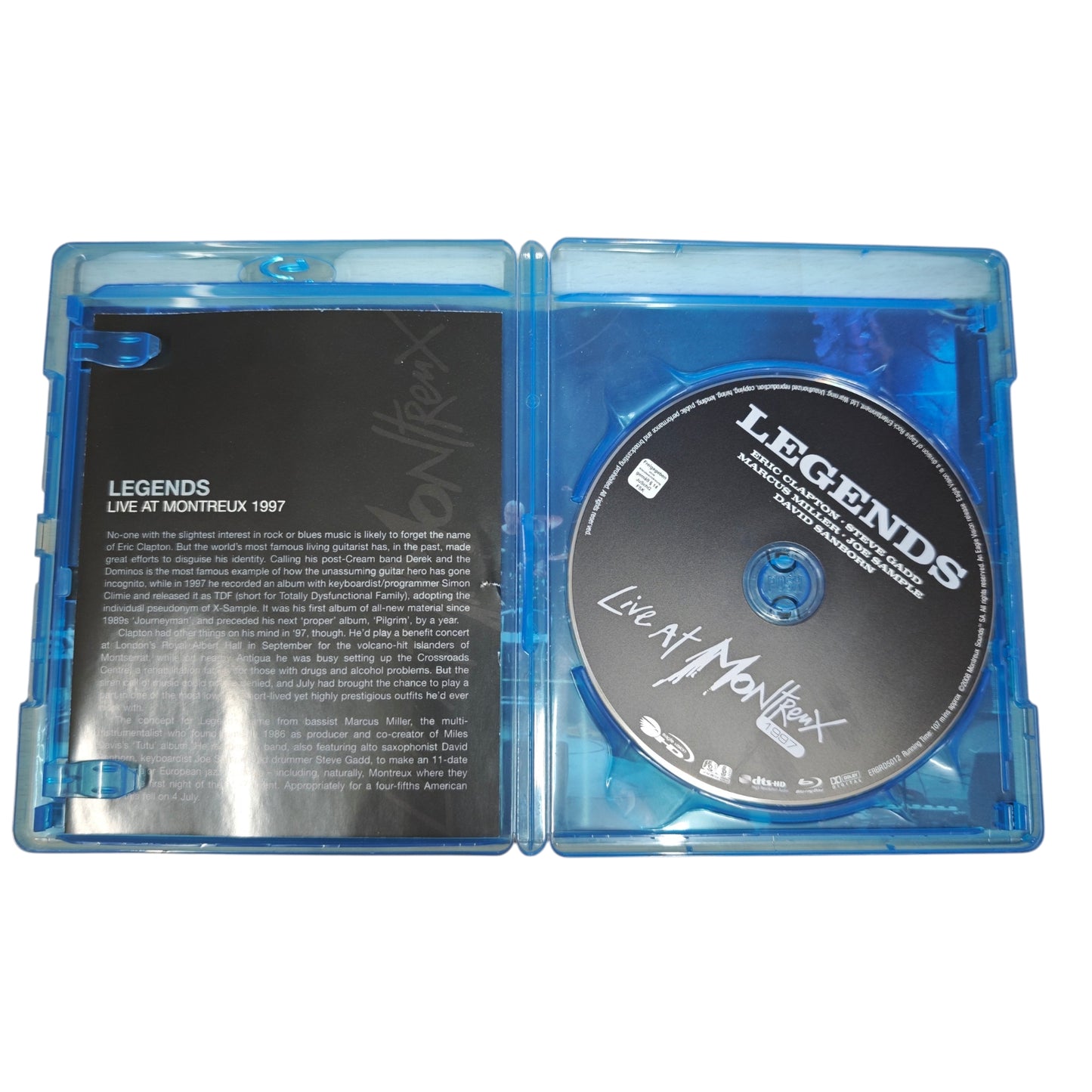 Blu-ray "Legends - Live at Montreux 1997" von Eric Clapton Marcus Miller Joe Sample David Sanborn und Steve Gadd