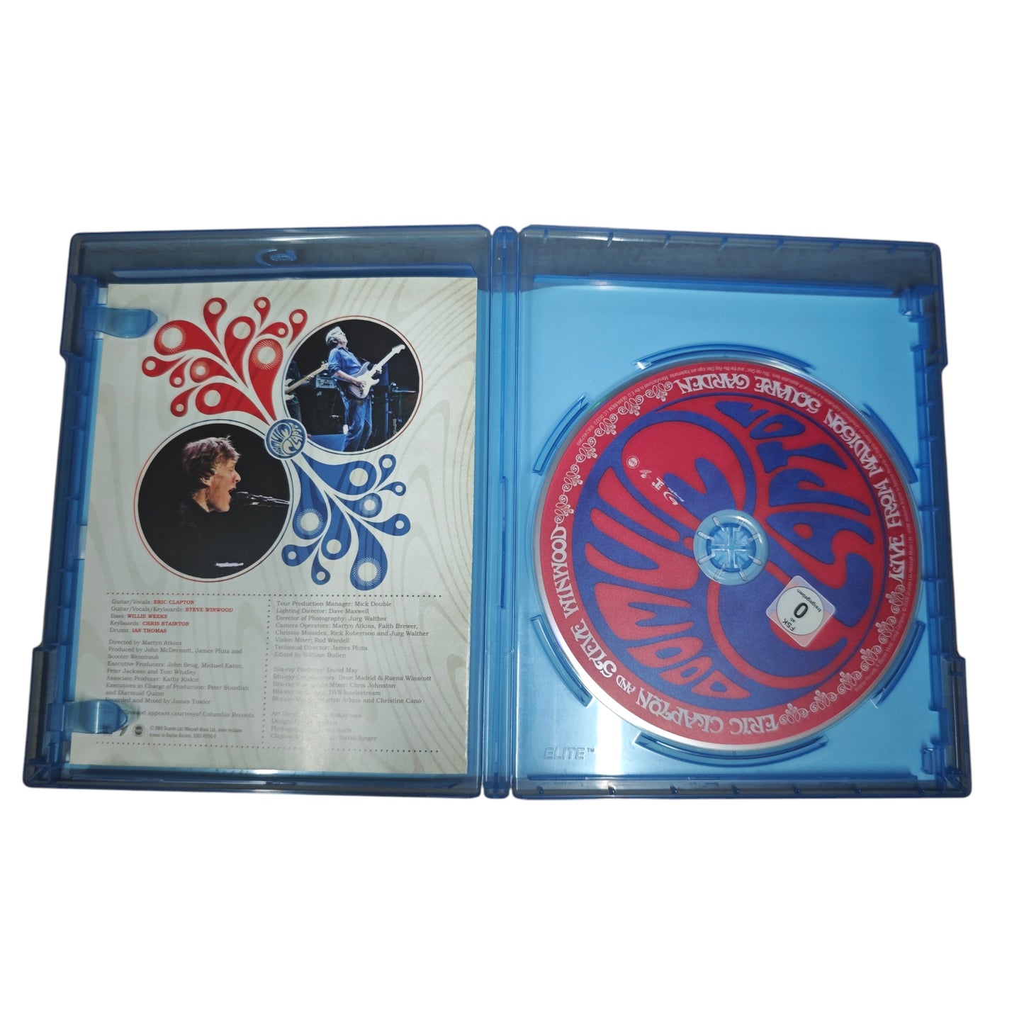 Blu-ray „Live from Madison Square Garden“ von Eric Clapton und Steve Winwood, veröffentlicht im Jahr 2009.