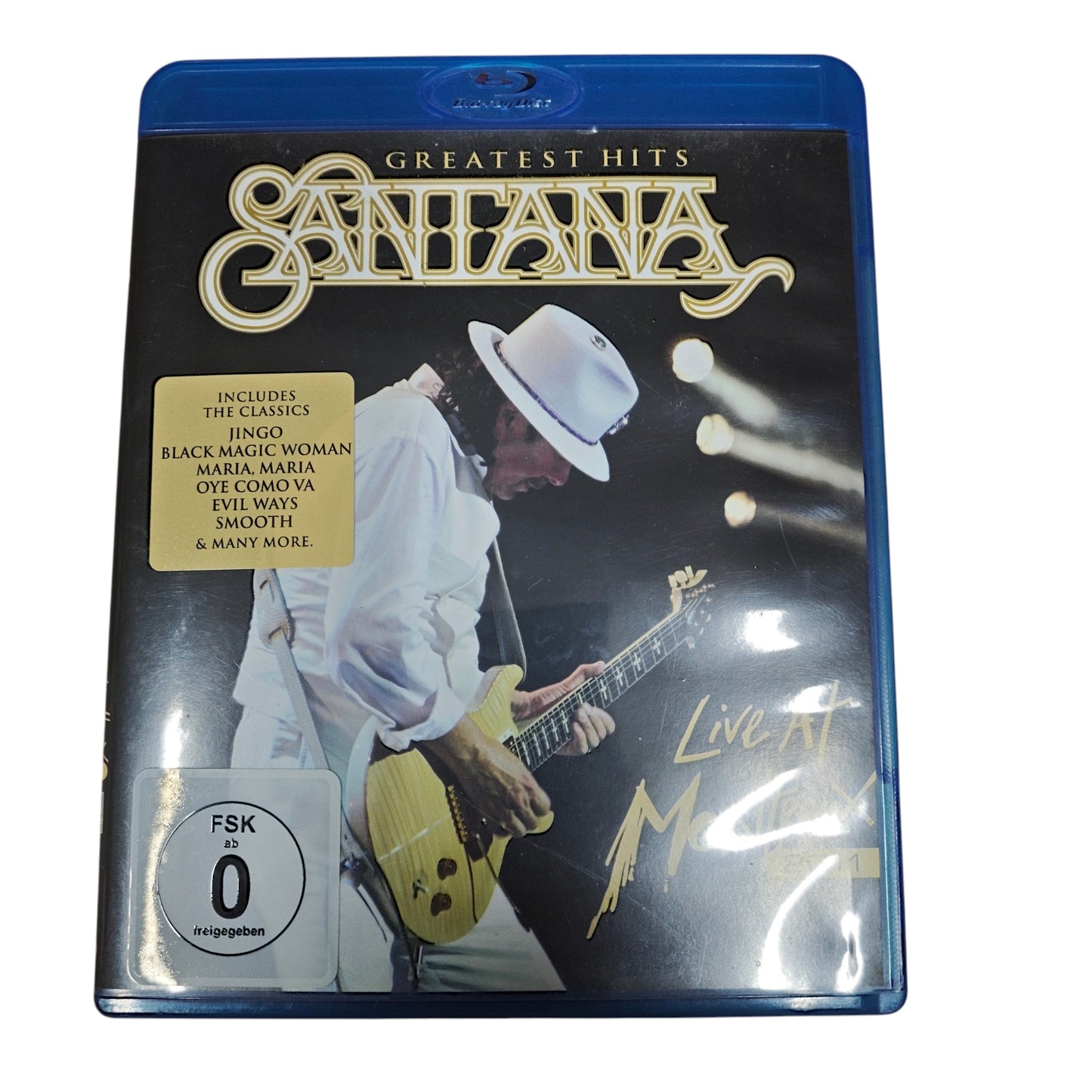 Blu-ray des Live-Konzertalbums „Santana - Greatest Hits: Live At Montreux 2011“