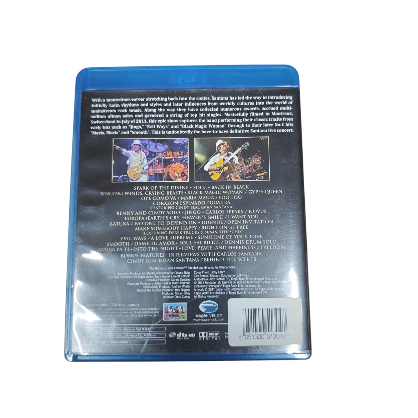 Blu-ray des Live-Konzertalbums „Santana - Greatest Hits: Live At Montreux 2011“