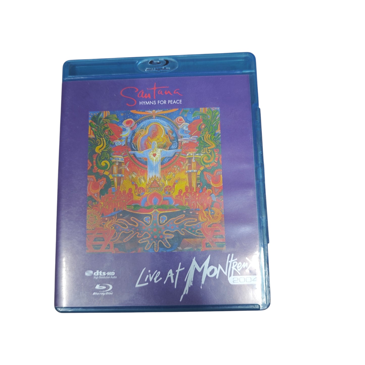 Blu-ray „Hymns for Peace“ von Santana, aufgenommen 2004 beim Montreux Jazz Festival.
