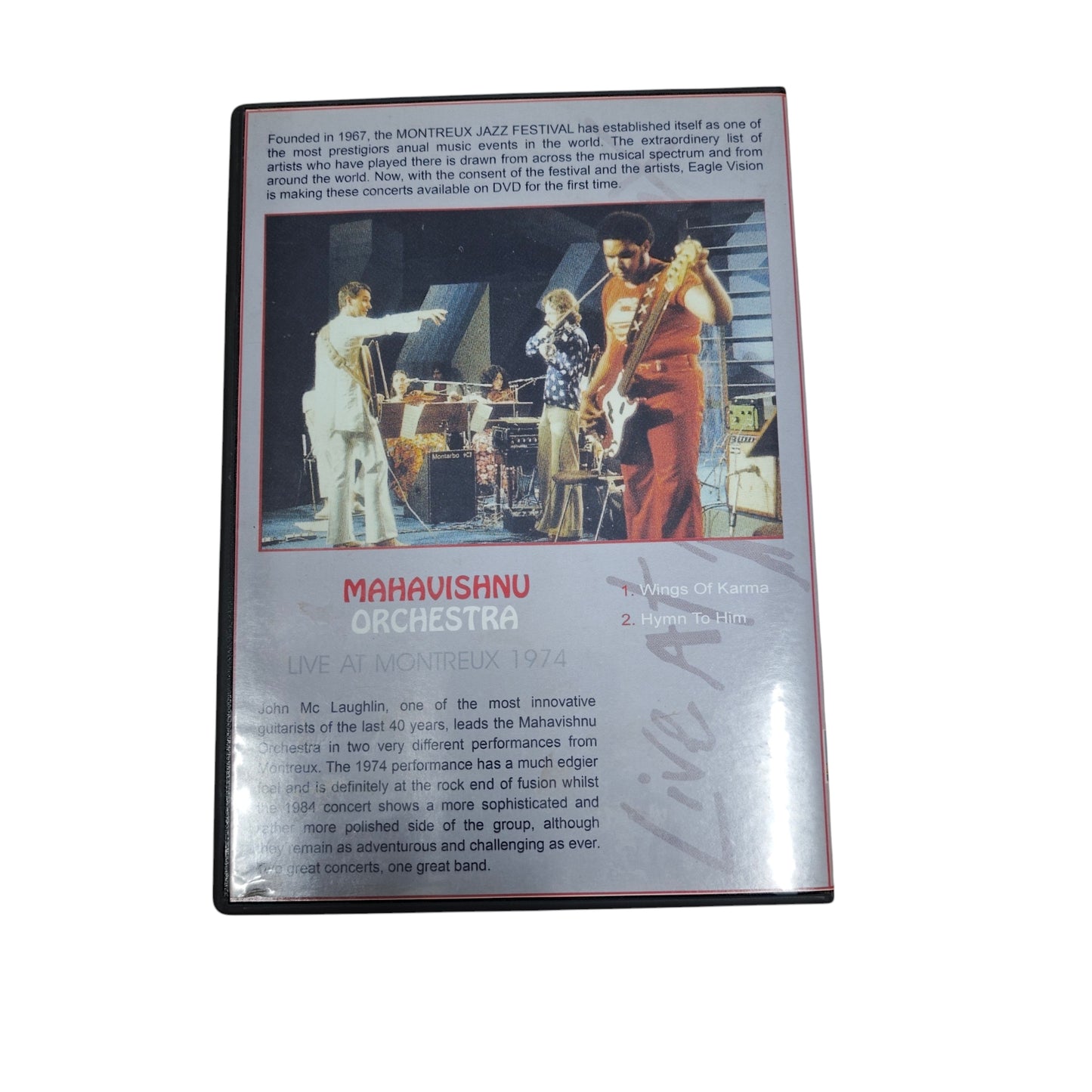 2-DVD-Set mit dem Titel "Live At Montreux 1974/1984" von der Mahavishnu Orchestra, veröffentlicht von Eagle Vision im Jahr 2007