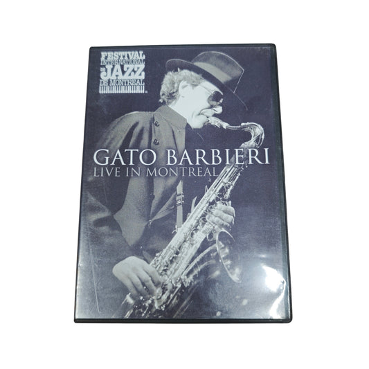 DVD „Gato Barbieri: Live in Montreal“ mit einer Spieldauer von ca. 58 Minuten.