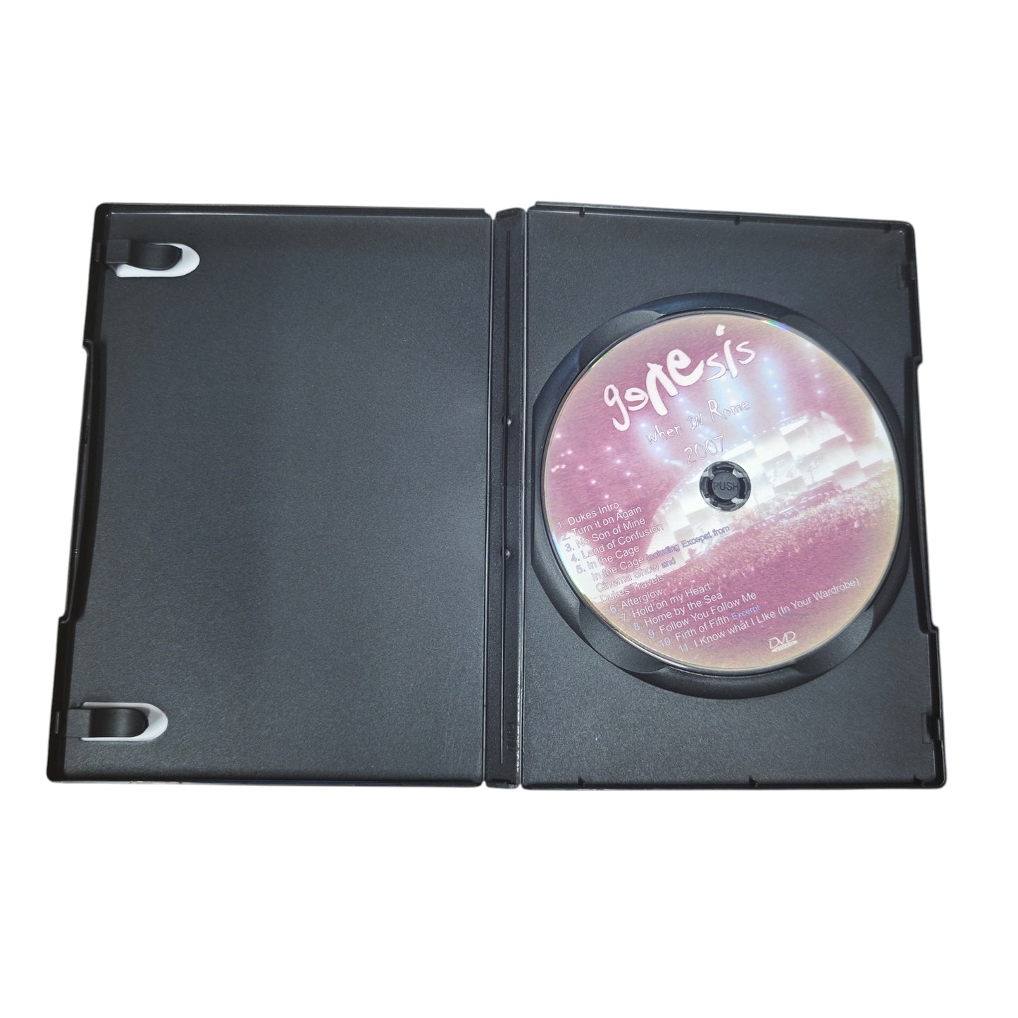 DVD des Konzertfilms „Genesis: When in Rome 2007“, die den Abschluss ihrer „Turn It On Again“-Tour dokumentiert