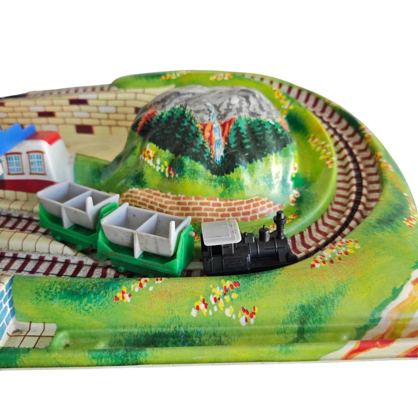 Technofix Rocky Mountains Train Blechspielzeug aus den 1960er Jahren