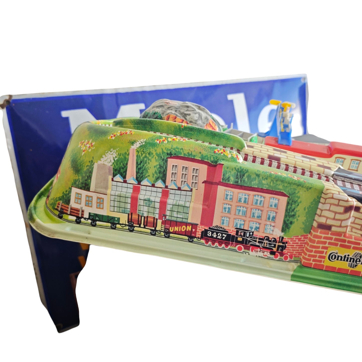Technofix Rocky Mountains Train Blechspielzeug aus den 1960er Jahren
