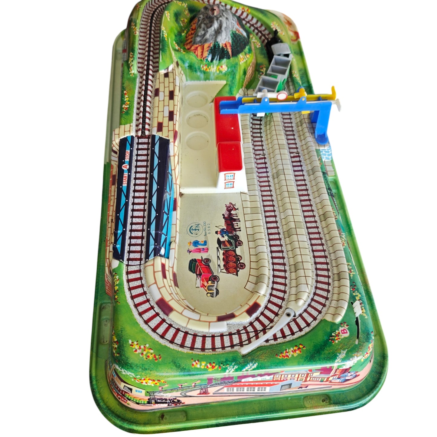 Technofix Rocky Mountains Train Blechspielzeug aus den 1960er Jahren