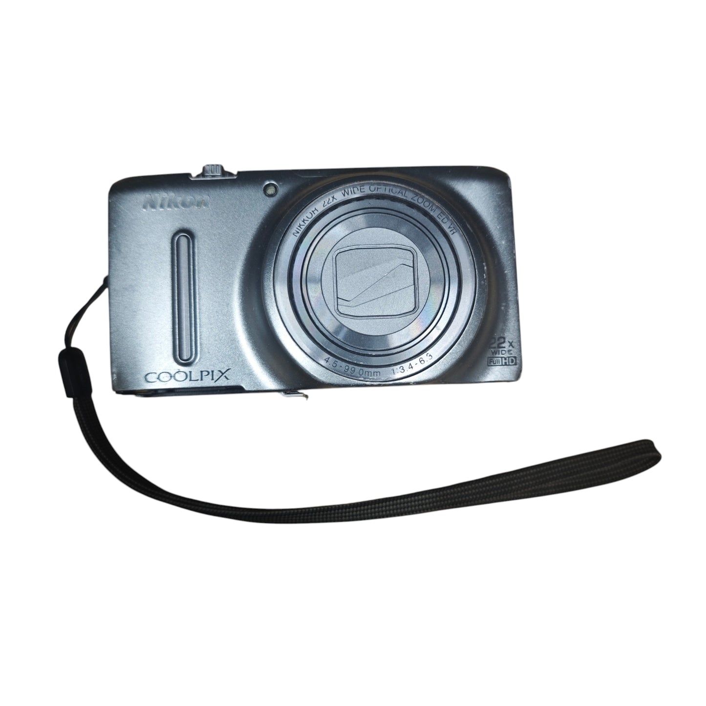 Nikon Coolpix S9500 in silbernem Finish 22-fach-Zoomobjektiv DEFEKT