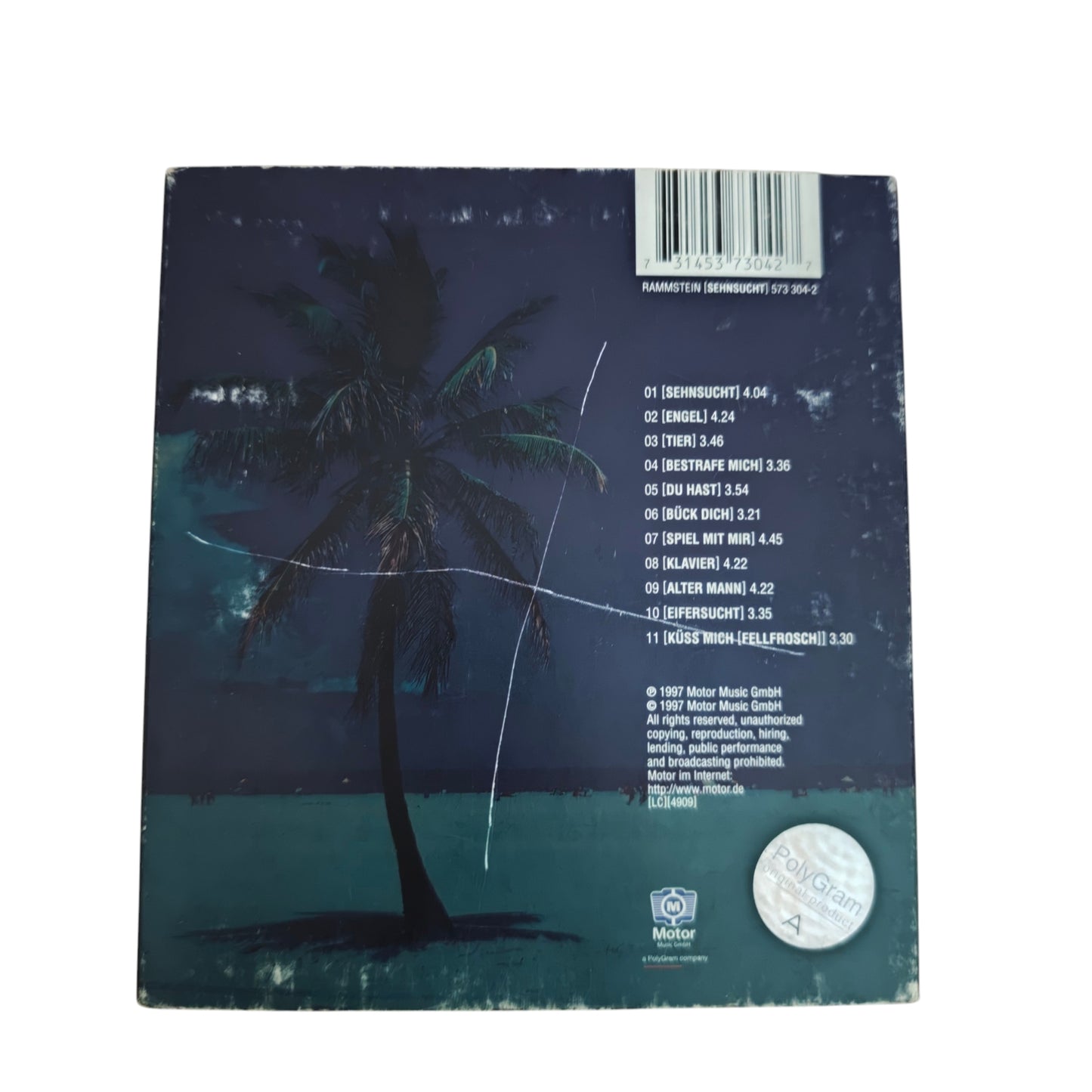 Studioalbums Sehnsucht Rammstein 1997 CD