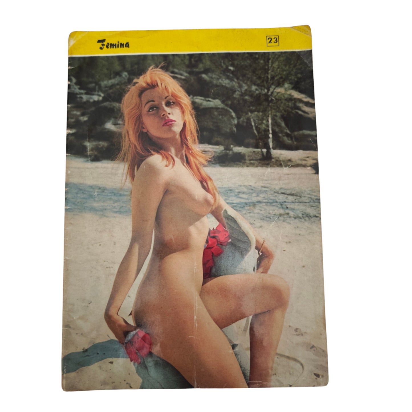 Ausgabe Nr. 23 des Vintage-Magazins „Femina“ Vintig Pin UP Erotik Akt
