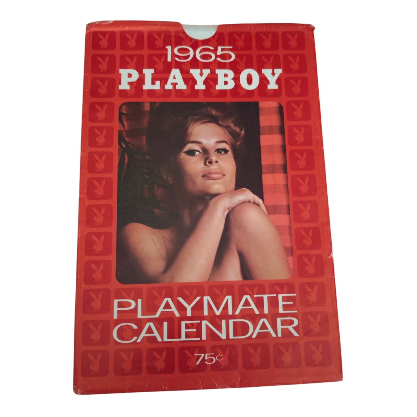 Vintage „1965 Playboy Playmate Calendar“ mit der originalen Schutzhülle und Spiralbindung