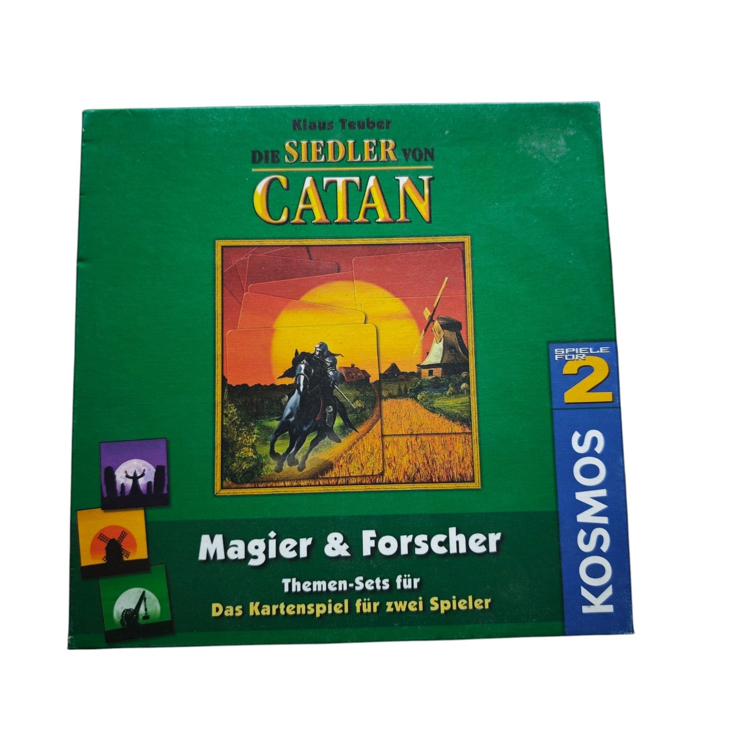 Die Siedler von Catan – Das Kartenspiel Jubiläums-Metalldose mit Erweiterung Magier & Forscher