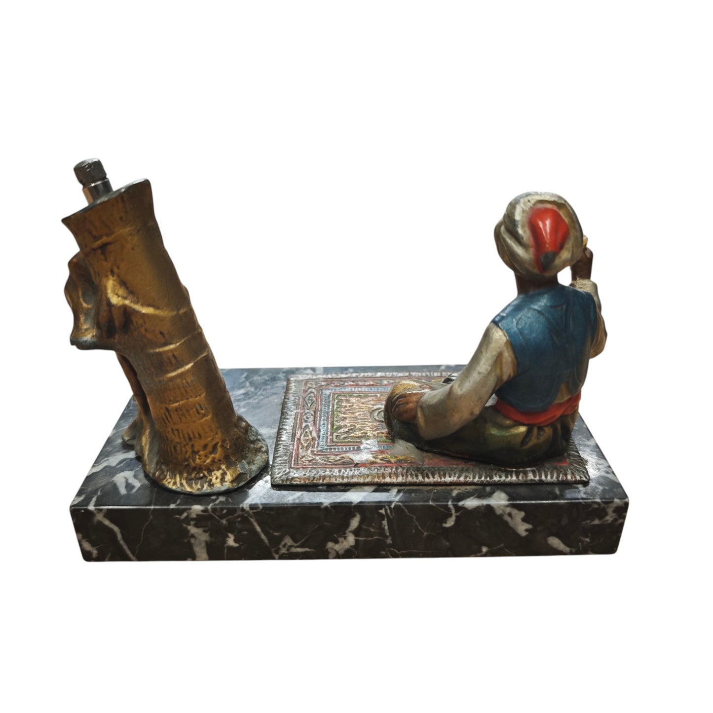 Wiener-Bronze-Schreibtischgarnitur im Stil von Franz Bergman aus der Zeit um 1900