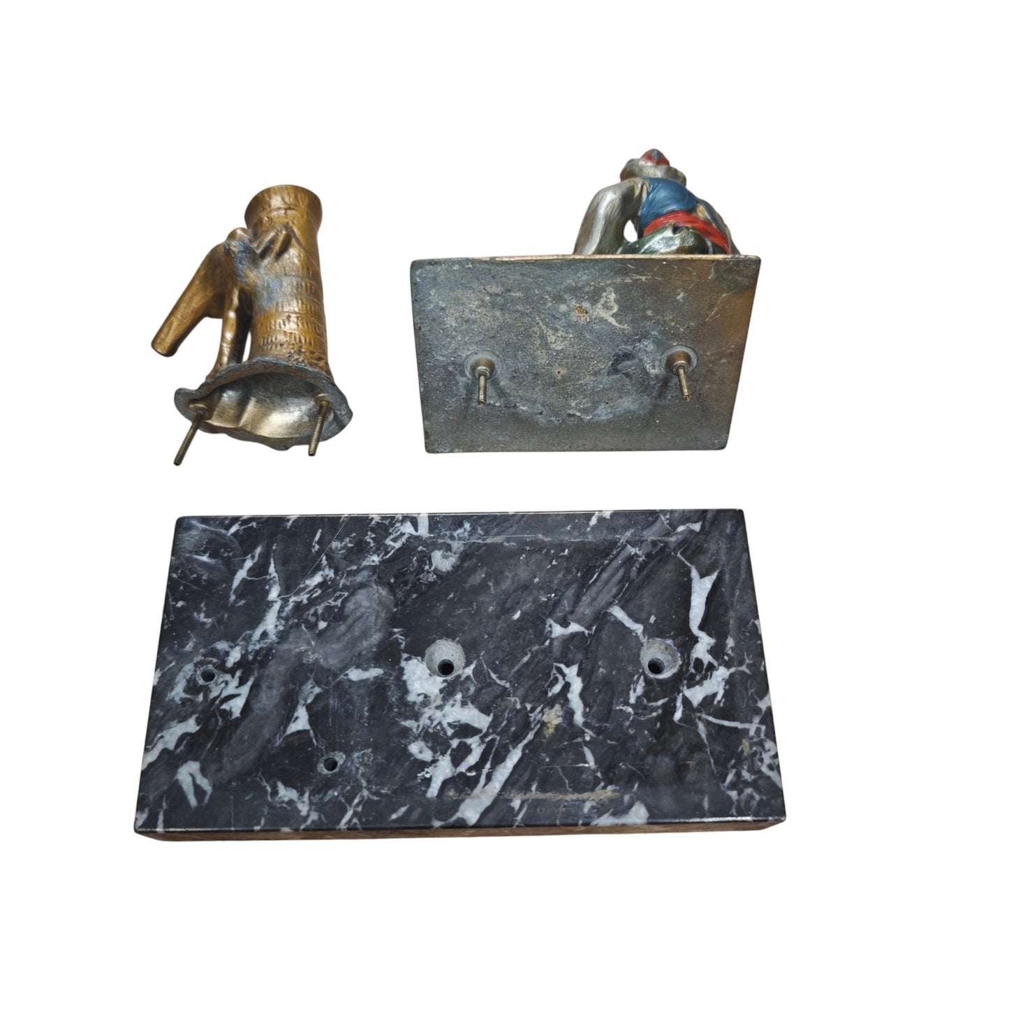 Wiener-Bronze-Schreibtischgarnitur im Stil von Franz Bergman aus der Zeit um 1900