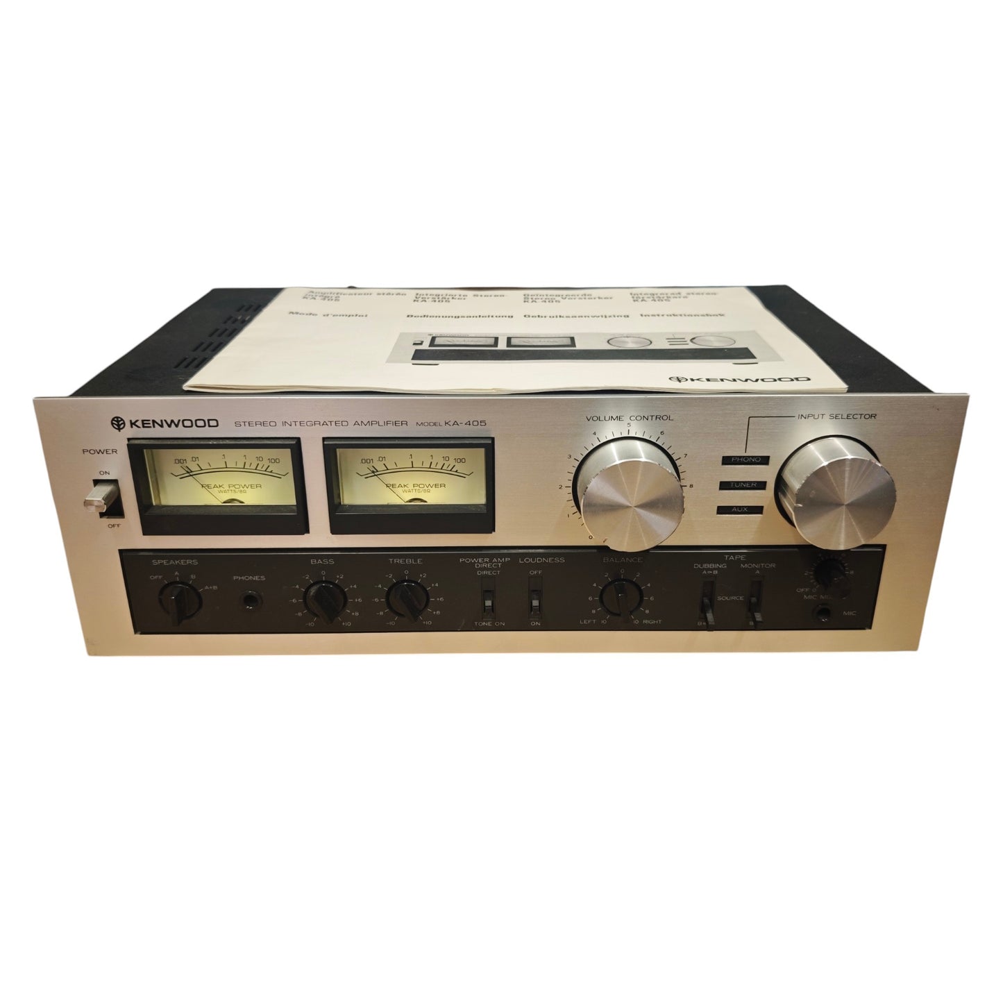Kenwood KA-405 ist ein klassischer Vintage-Stereo-Vollverstärker