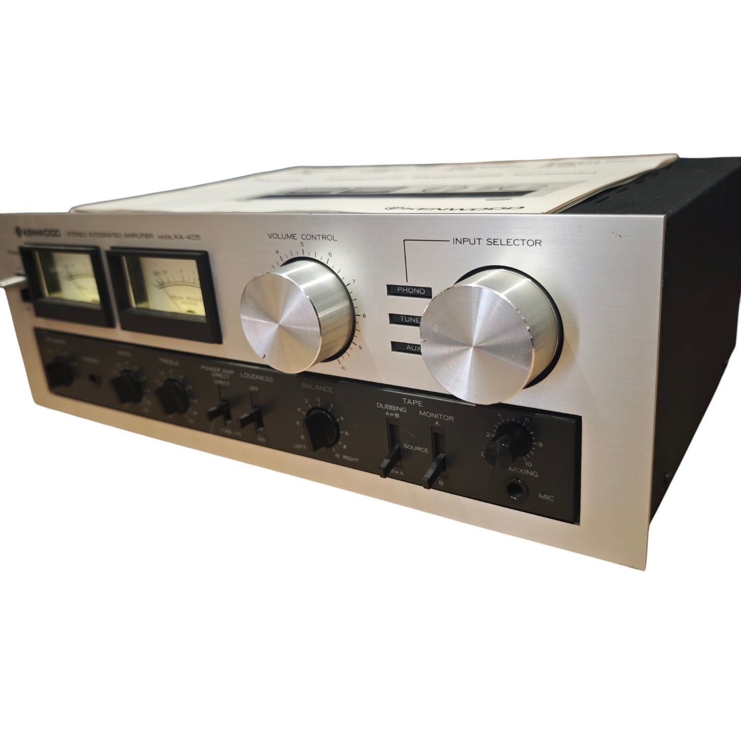 Kenwood KA-405 ist ein klassischer Vintage-Stereo-Vollverstärker