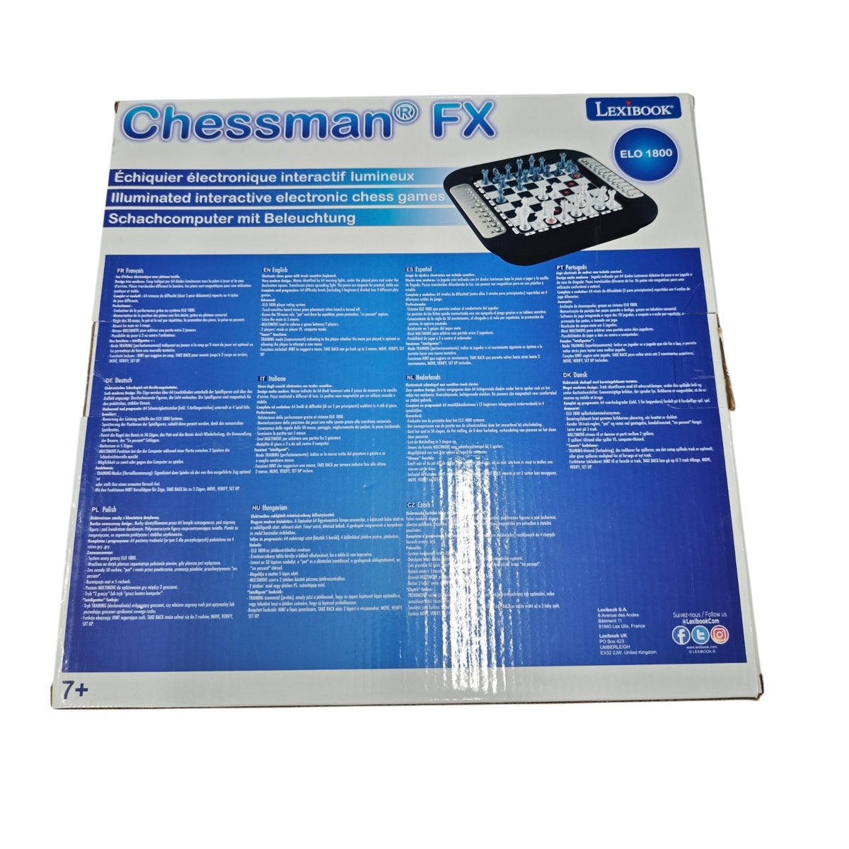 Schachcomputer Lexibook Chessman FX (CG1335) mit interaktiver Beleuchtung und 64 Schwierigkeitsstufen