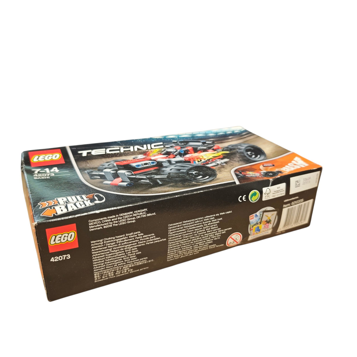 LEGO Technic Set BUMMS Nummer 42073 mit einem integrierten Rückziehmotor