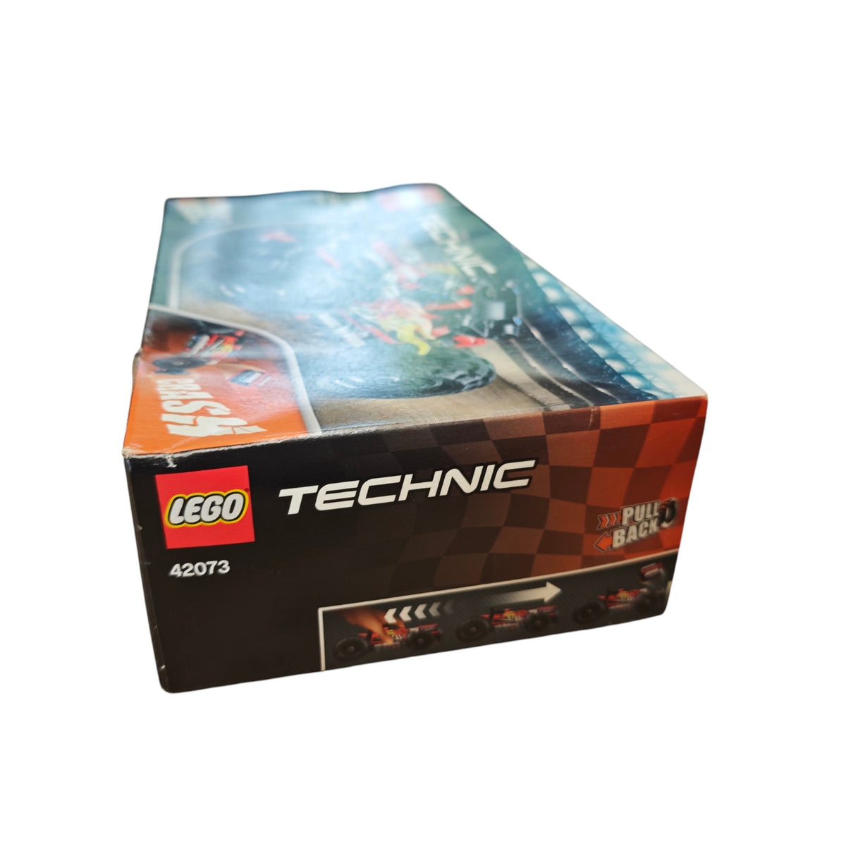 LEGO Technic Set BUMMS Nummer 42073 mit einem integrierten Rückziehmotor
