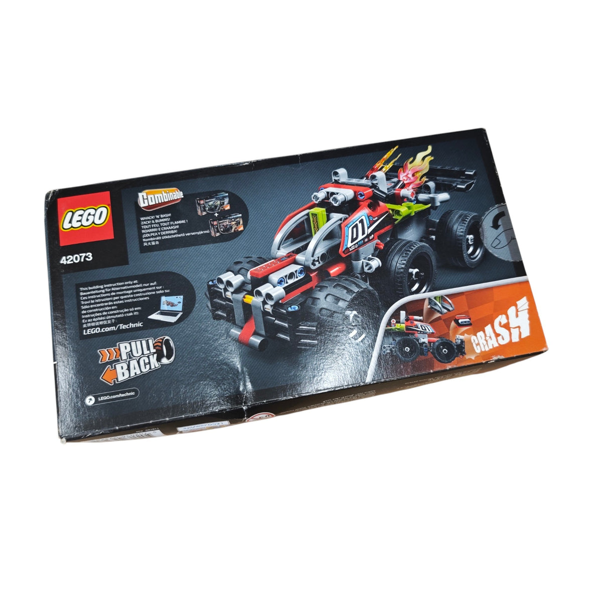 LEGO Technic Set BUMMS Nummer 42073 mit einem integrierten Rückziehmotor