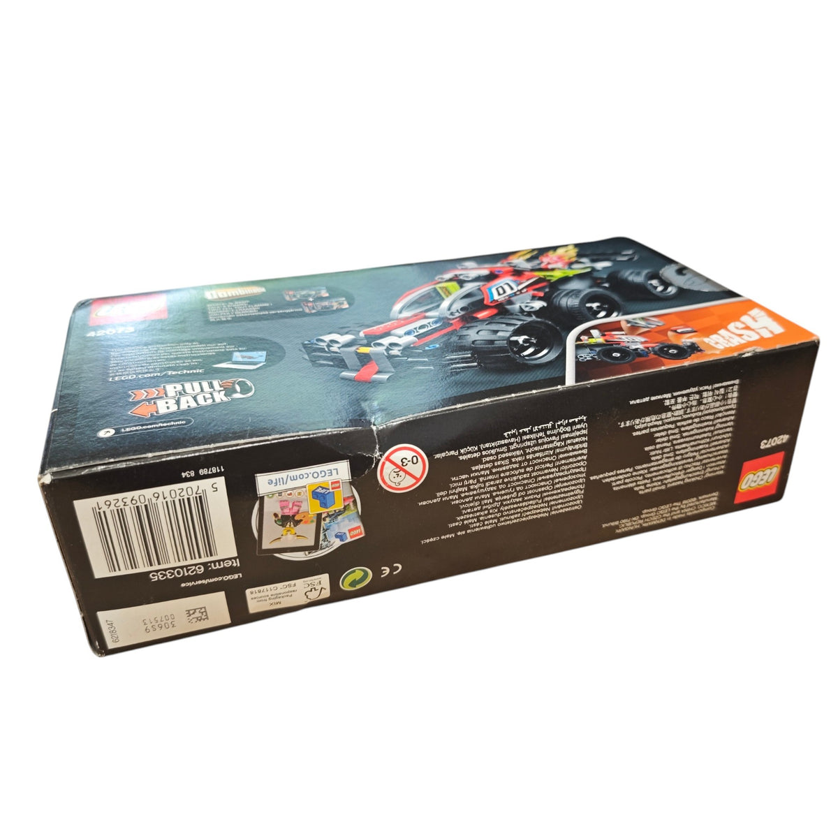 LEGO Technic Set BUMMS Nummer 42073 mit einem integrierten Rückziehmotor