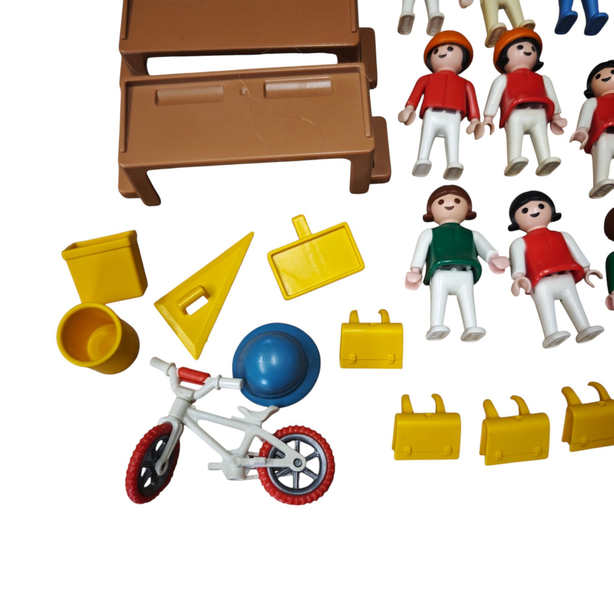Vintage-Spielset Playmobil Klassenzimmer Set Nr. 3522  1980er-Jahren mit der Originalverpackung und verschiedenem Zubehör