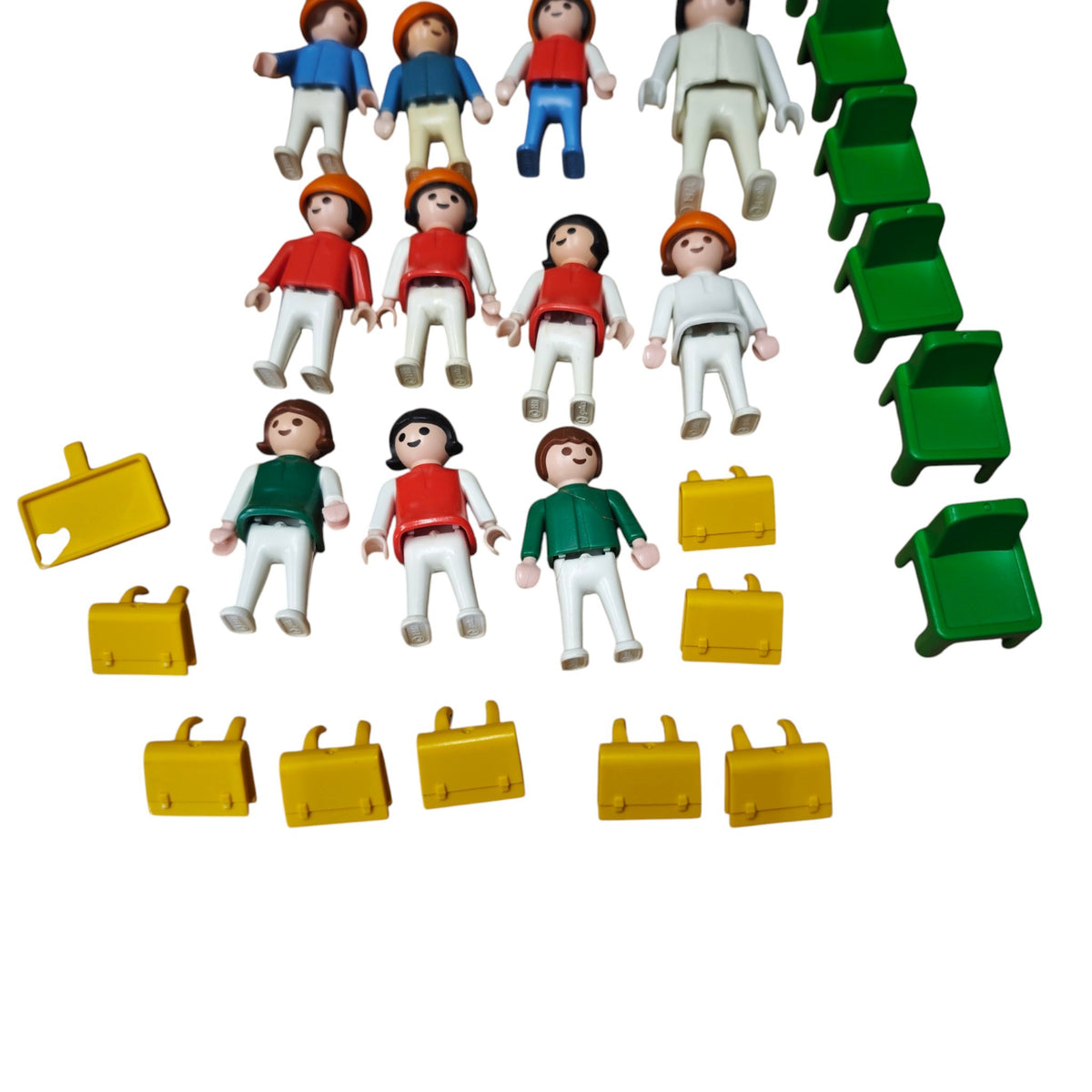 Vintage-Spielset Playmobil Klassenzimmer Set Nr. 3522  1980er-Jahren mit der Originalverpackung und verschiedenem Zubehör