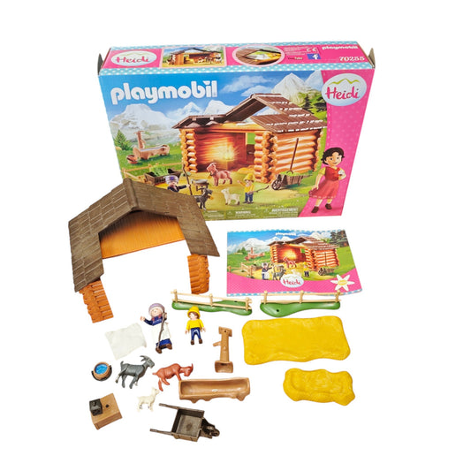 Playmobil Heidi Peters Ziegenstall Set mit der Nummer 70255 nicht komplett