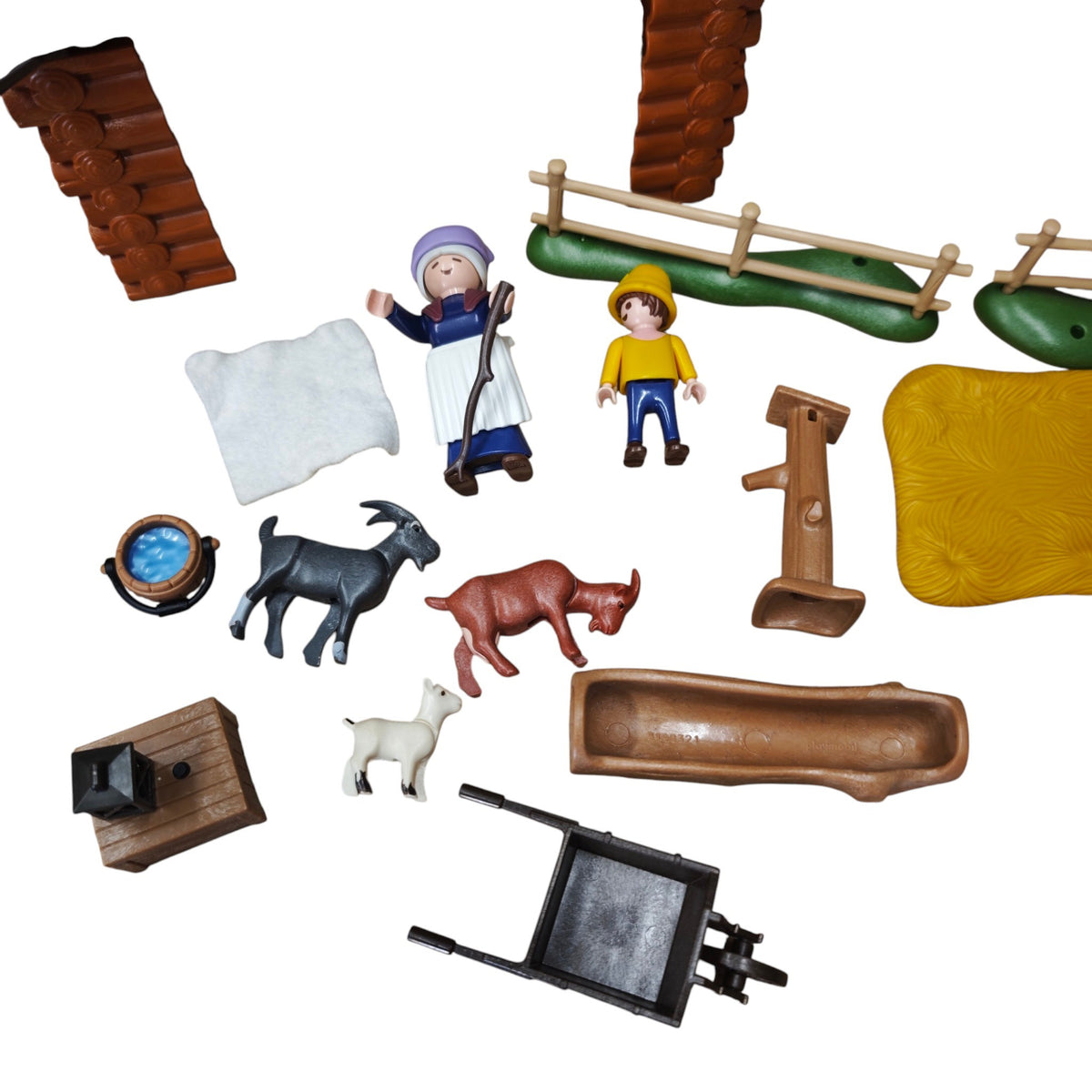 Playmobil Heidi Peters Ziegenstall Set mit der Nummer 70255 nicht komplett