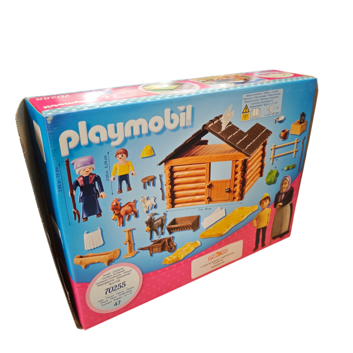 Playmobil Heidi Peters Ziegenstall Set mit der Nummer 70255 nicht komplett