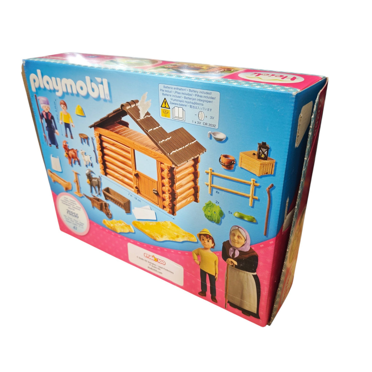 Playmobil Heidi Peters Ziegenstall Set mit der Nummer 70255 nicht komplett